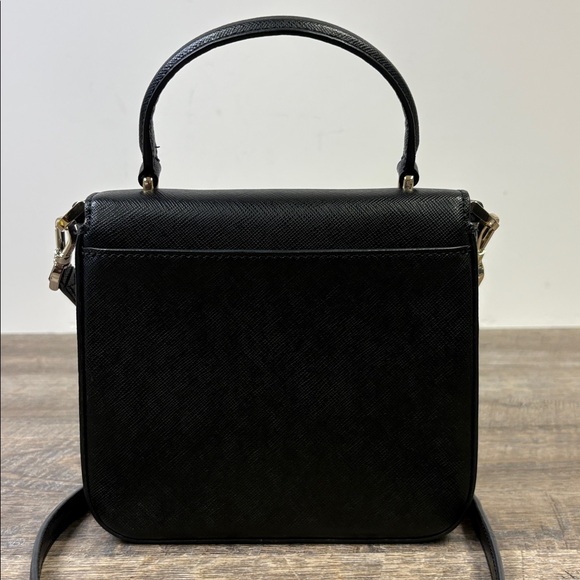Kate Spade New York Black Saffiano Leather Top Handle Crossbody - Picture 3 of 15